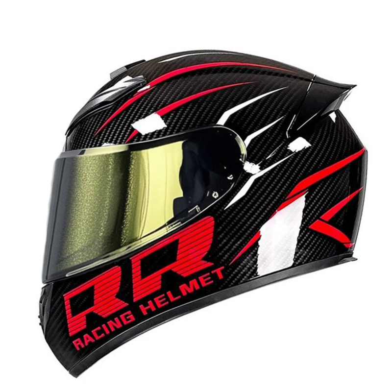 Full Face Motorcycle Helmet With Bluetooth - DOT Unisex Motorradhelm DOT Sicherheitshelm Outdoor