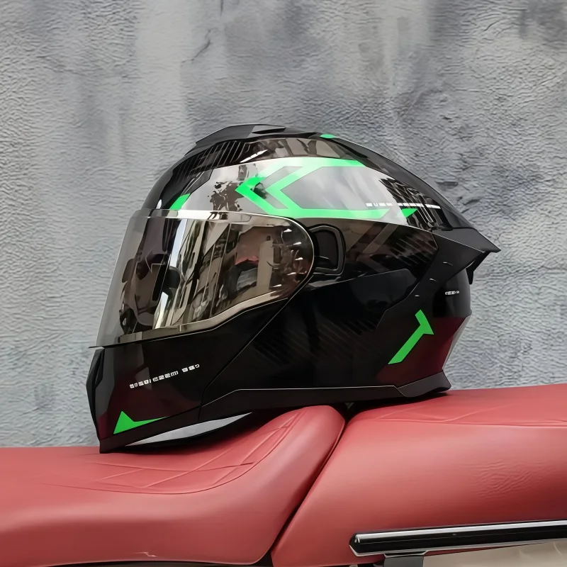 Unisex Vollgesichts-Motorrad-R – Dual Visor Motorcycle Racing Helmet Bewertung und Preis